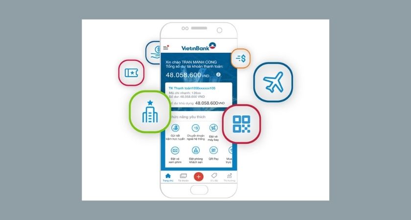 Xem tổng thu chi Vietinbank