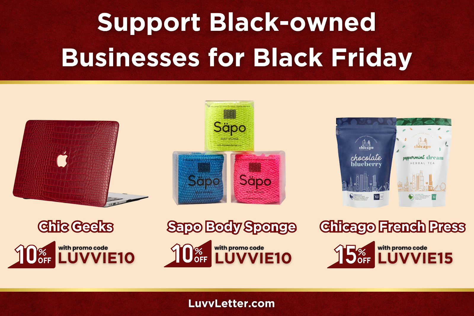 Support black-owned businesses for Black Friday
