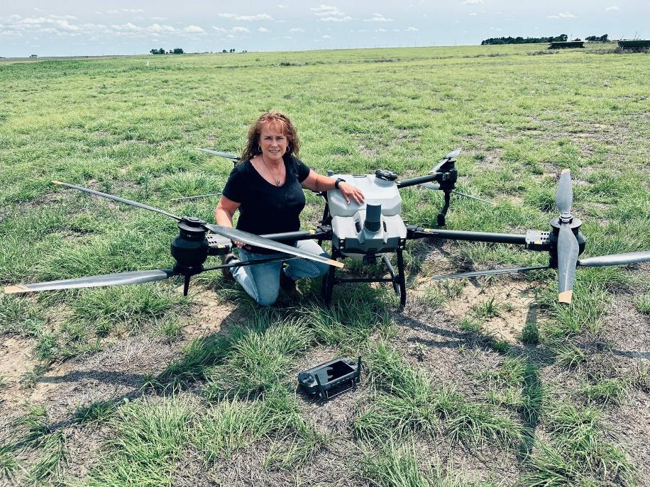 women and agriculture drones