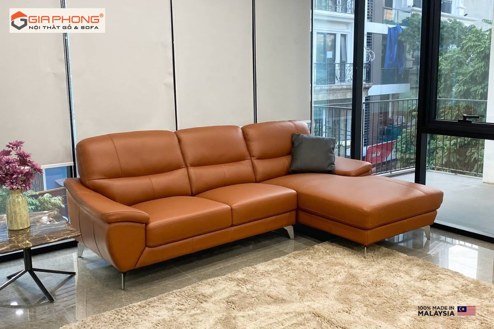 15 Mẫu ghế sofa da chữ L đẹp bán chạy nhất 2024