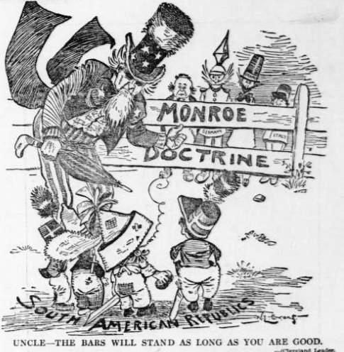Monroe Doctrine: An Overview | Monroe doctrine, Ap us history, History cartoon