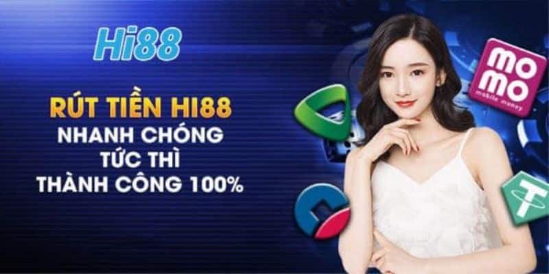 Các cách rút tiền Hi88 phổ biến