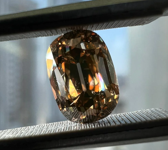 1.51 carat fancy dark orangy brown diamond