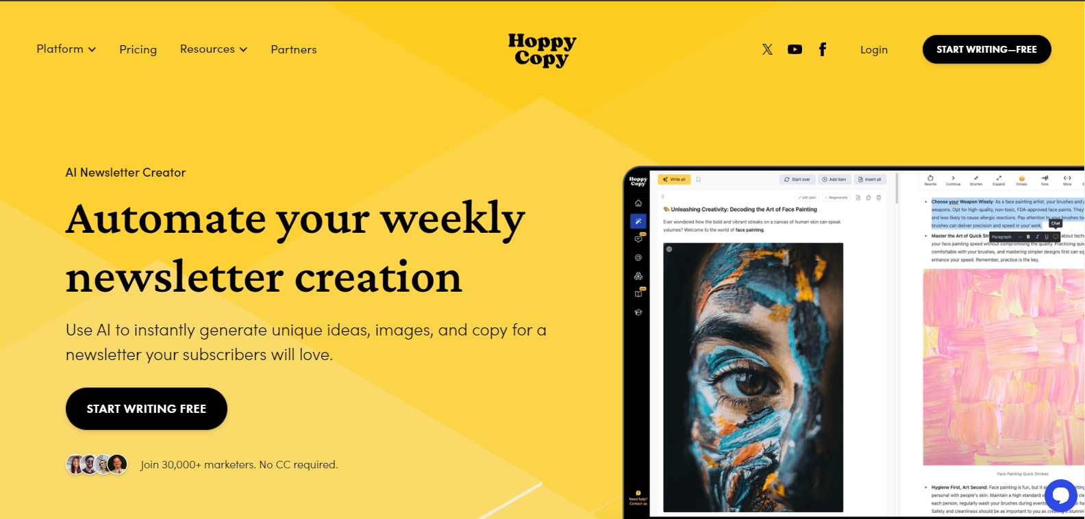 HoppyCopy AI Newsletter Creator