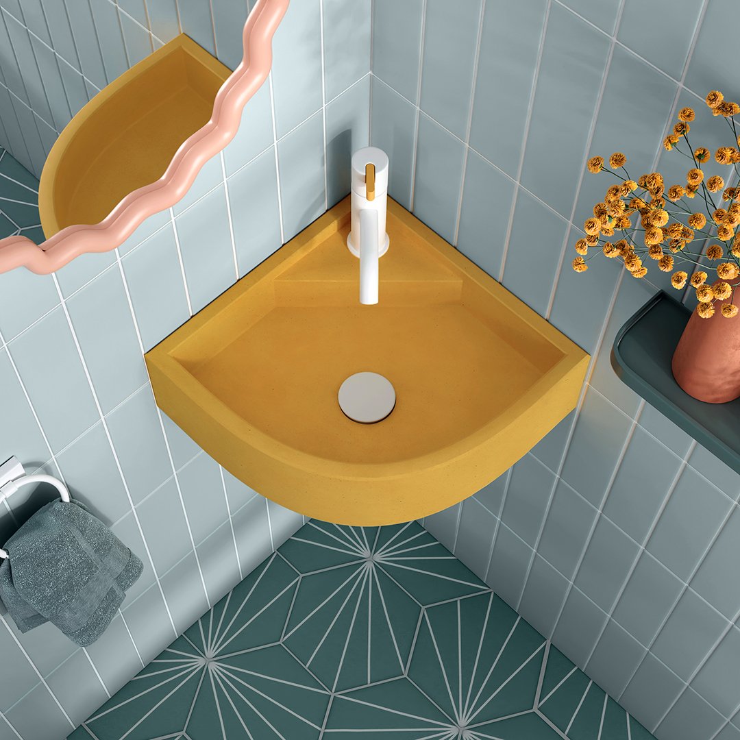 Wastafel Sudut (Corner Sink) 