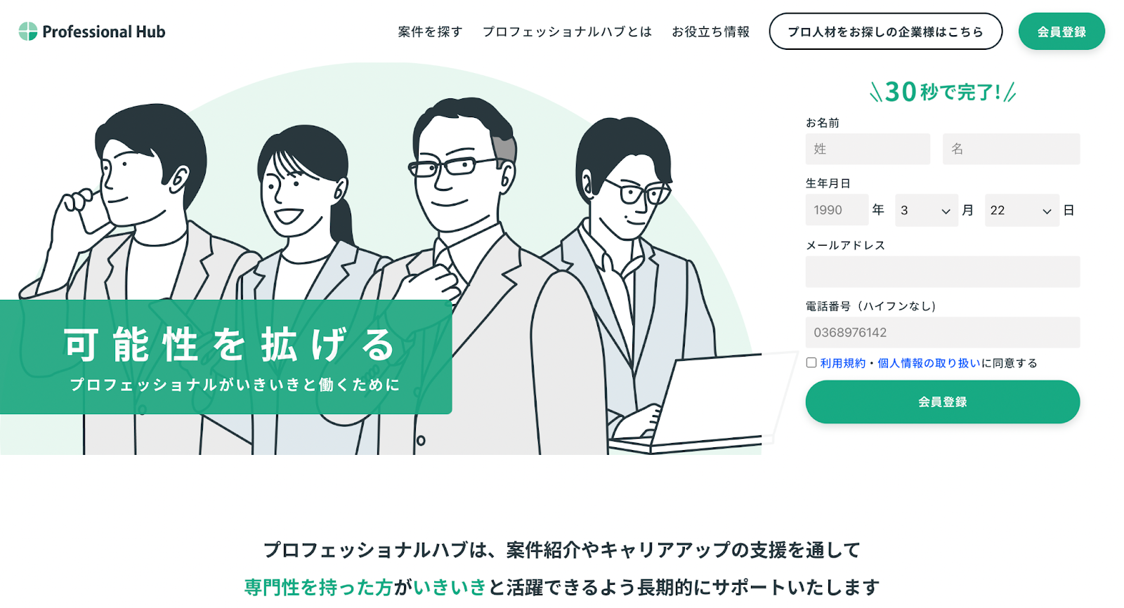 プロフェッショナルハブ（Professional Hub）とは？