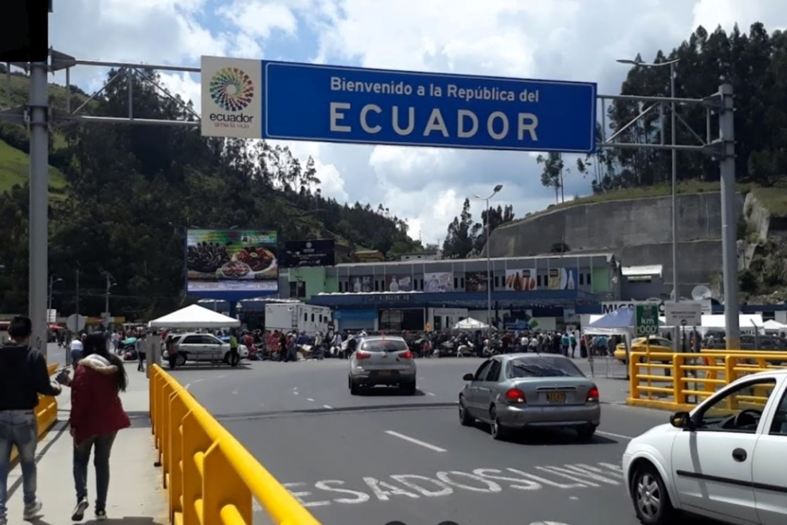 Puente internacional de Rumichaca, en la frontera colombo-ecuatoriana. Foto: Francisco J. Flores / Google Maps.