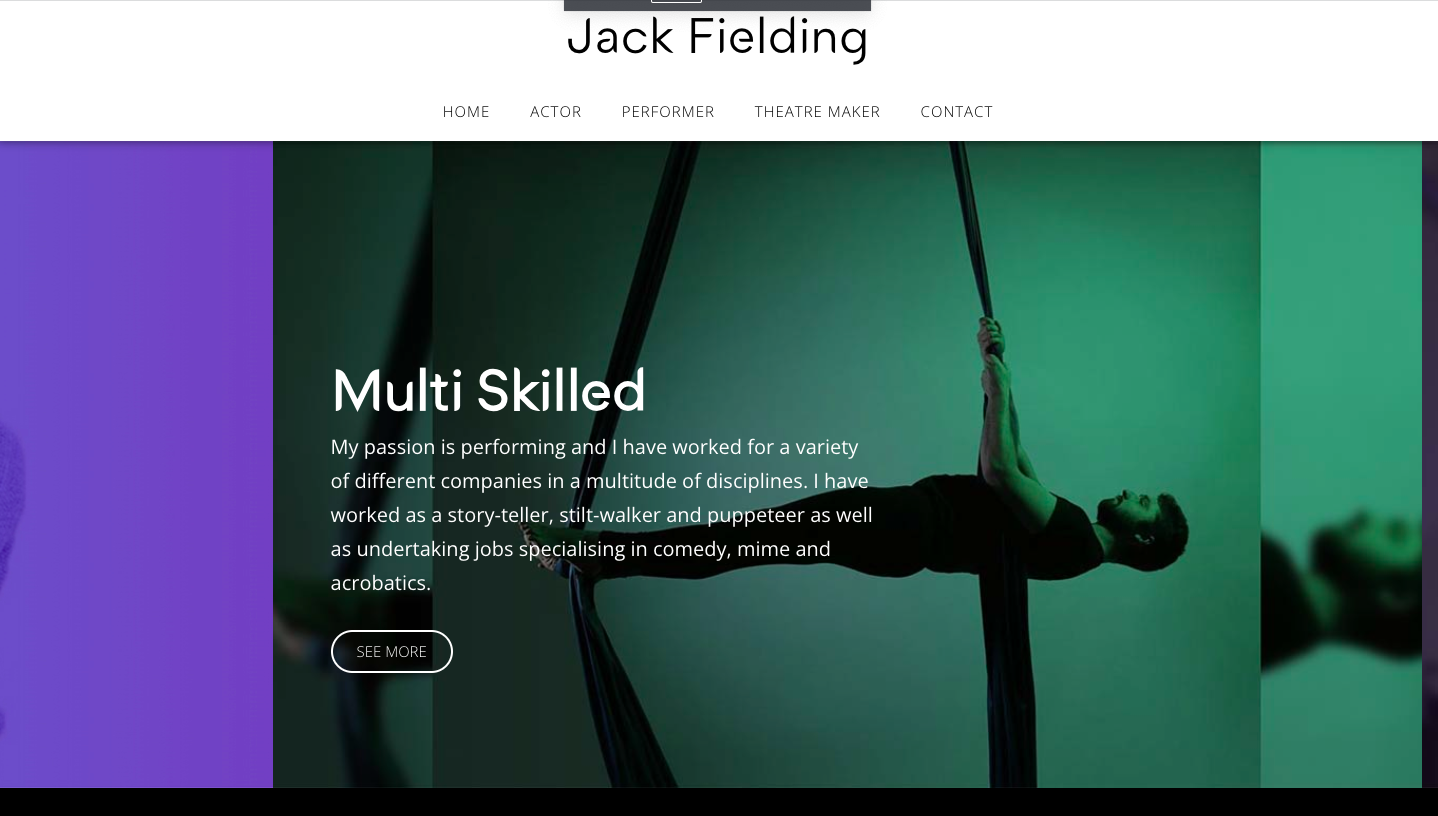 Jack Fielding static website examples