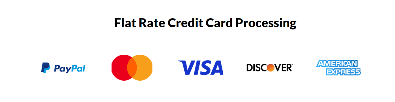 flat-rate processing of major credit cards