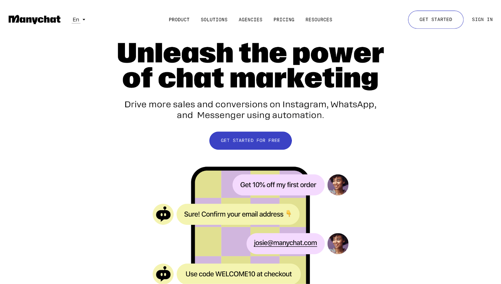 chatbot tools: manychat