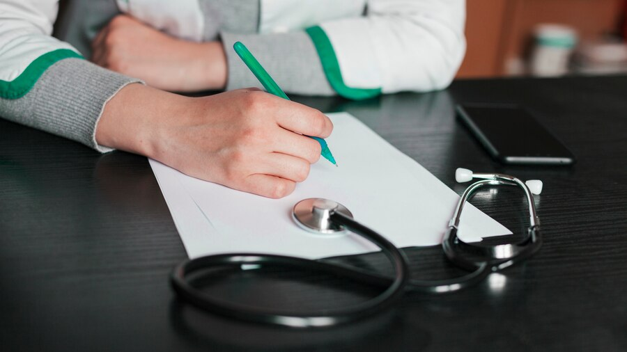 Medical staff with stethoscope.