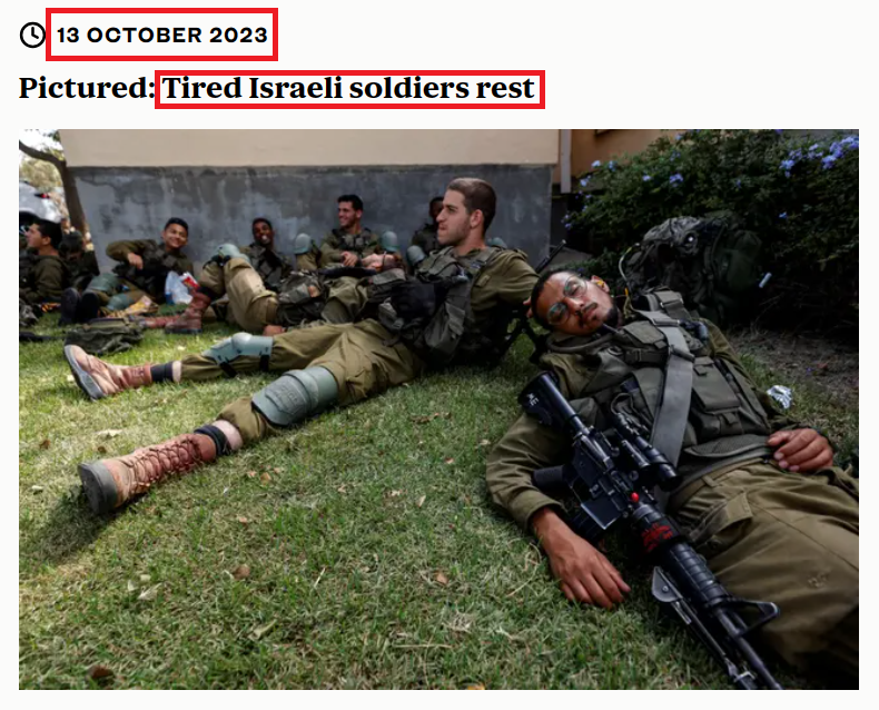Israeli soldiers were resting in Kibbutz Be'eri