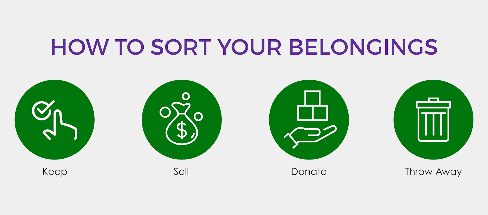 How to sort your belongings