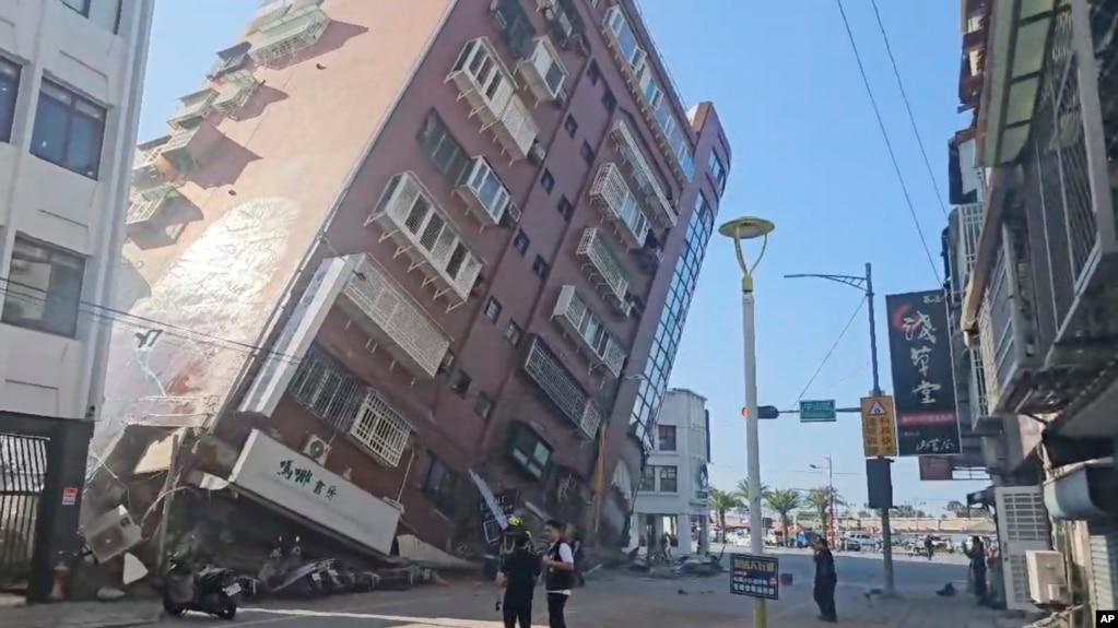 Động đất ở Đài Loan sáng ngày 3/4/2024.
