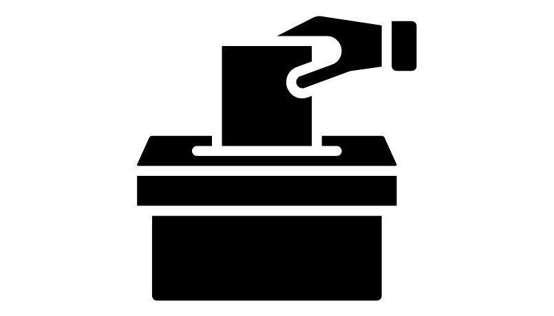 Ballot box graphic