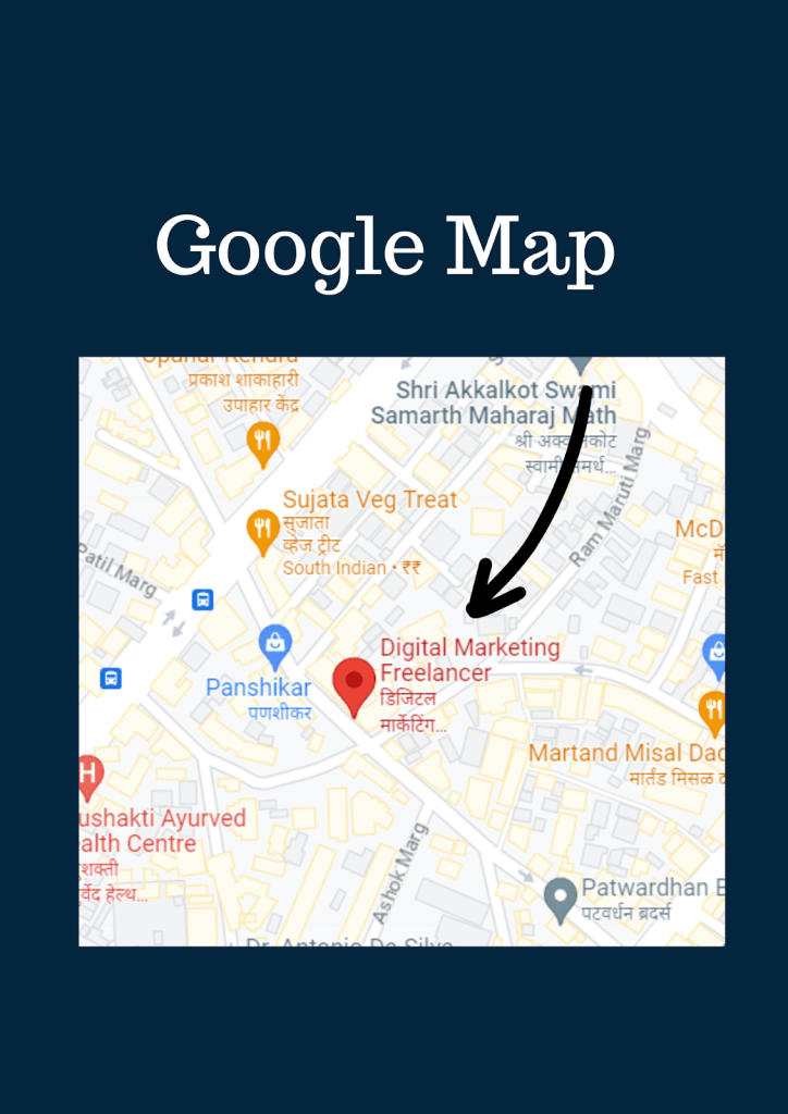 This image shows moving digits on google map