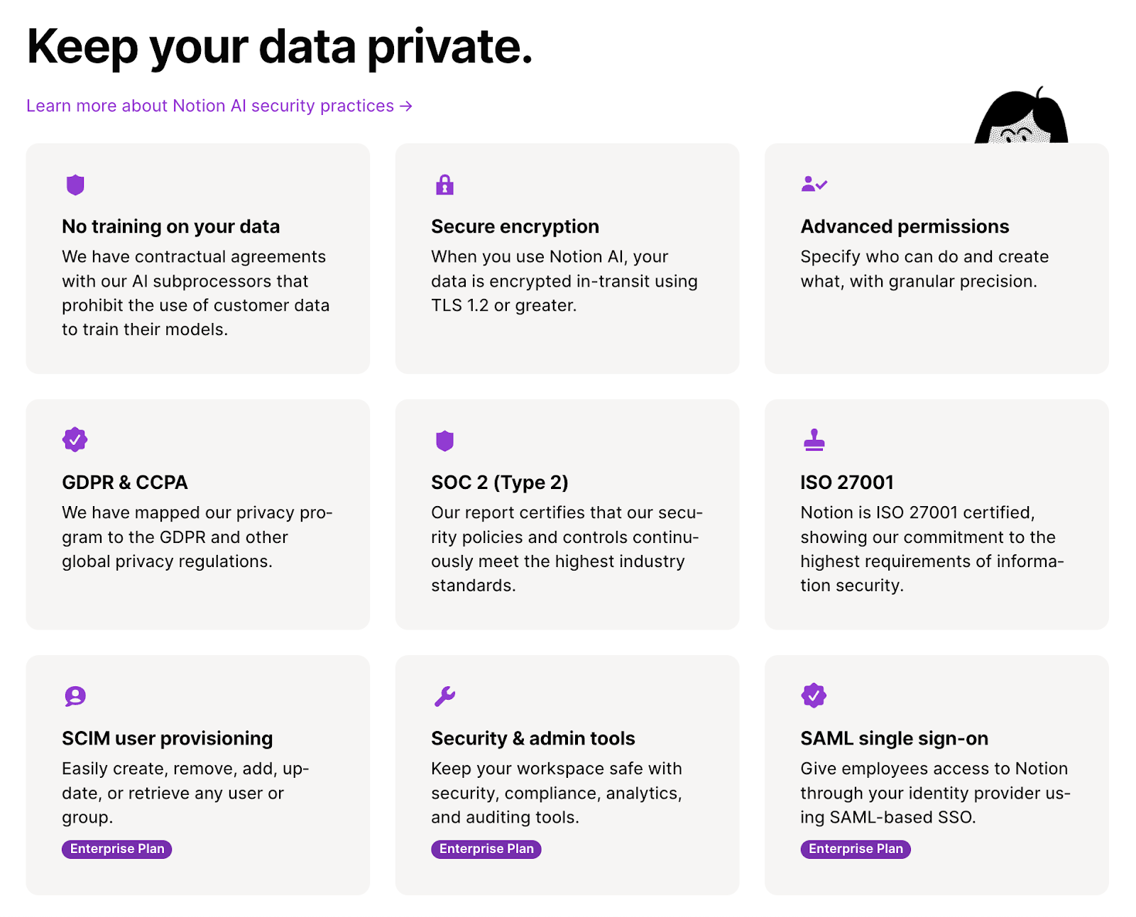 Keep your data private with Notion AI