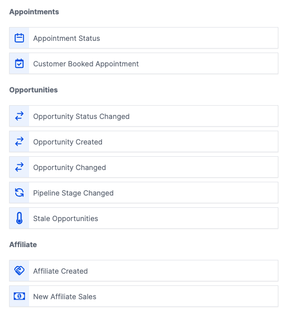 workflow triggers