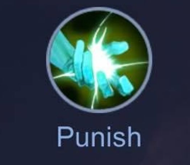 Punish นั้นเกิดมาคู่กับตำแหน่ง Jungle อย่างแน่นอน เนื่องจากเป็น spell ที่ใช้ช่วยในการฟาร์มของตำแหน่งนี้ ซึ่งส่วนใหญ่ตำแหน่งอื่นๆใน 