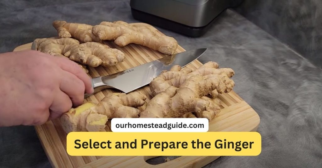 Dehydrate ginger