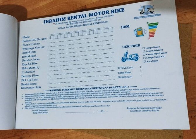Penting! Format dan Contoh Kwitansi Rental Mobil