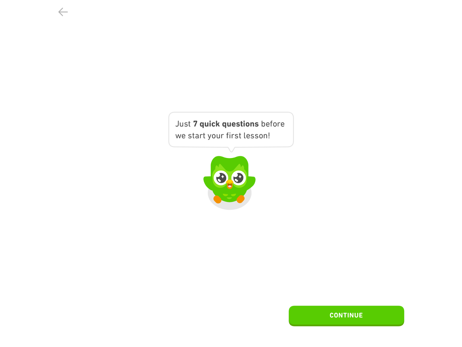 Example of company onboarding process from Duolingo