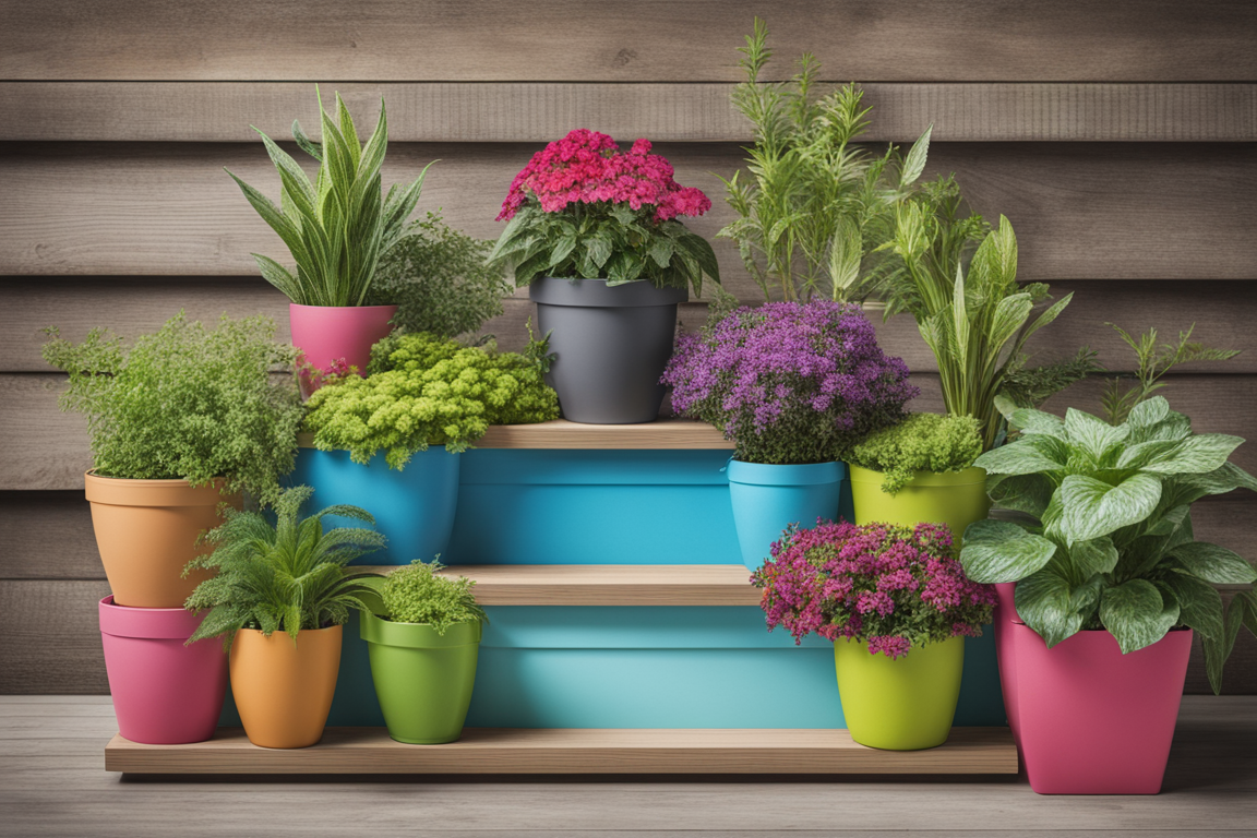 Tiered planter box