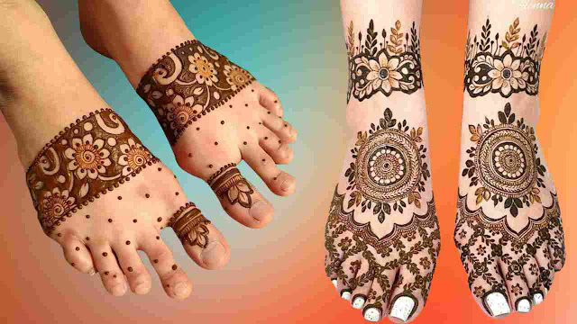 TOP 5 LEG AND FOOT MEHNDI DESIGN FOR BRIDES