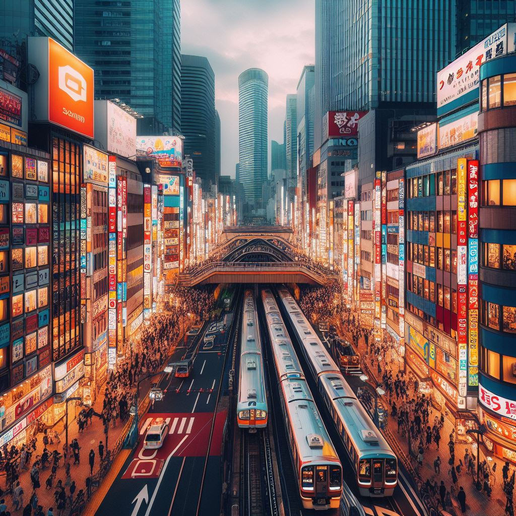 Shinjuku station, Tokyo, Japan