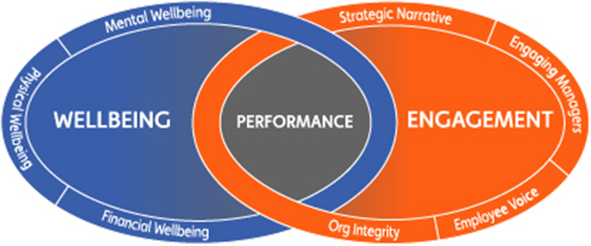 Wellbeing + Engagement = Performance