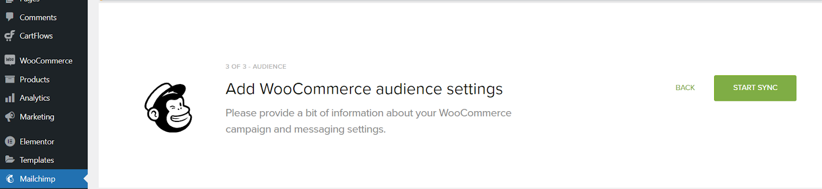  Mailchimp for WooCommerce plugin