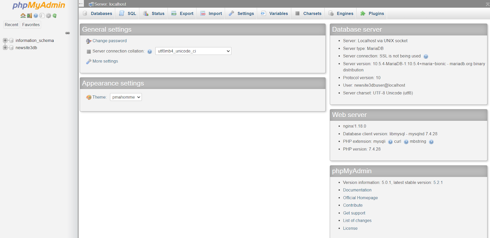 PhpMyadmin - connected successfully- How To Fix Error Establishing A Database Connection In WordPress