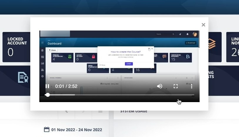 Employees can easily view short process videos right within the application