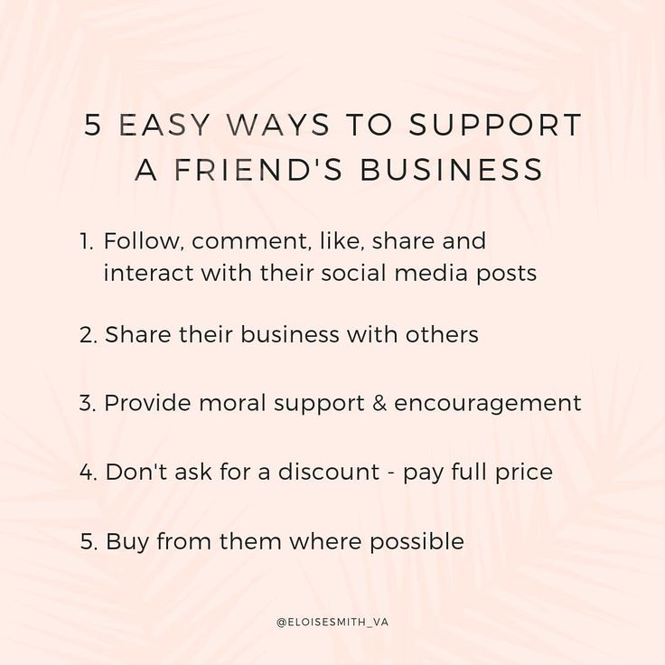 How to Support Your Friends Small Business  