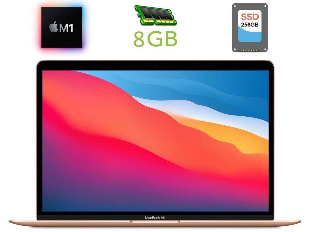 Купити Ноутбук Apple MacBook Air A2337 / 13.3" (2560x1600) IPS / Apple M1  (8 ядер по 2.1 - 3.2 GHz) / 8 GB RAM / 256 GB SSD / Apple M1 GPU / WebCam в  Україні