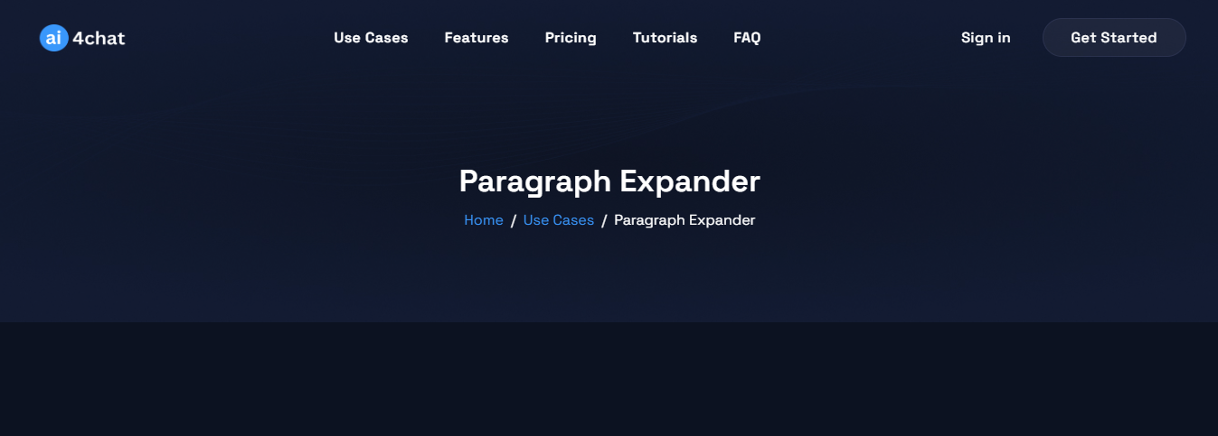 AI4Chat Paragraph Expander