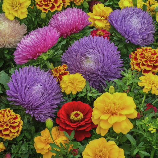 A Festival of Color: Companion Planting with China Asters