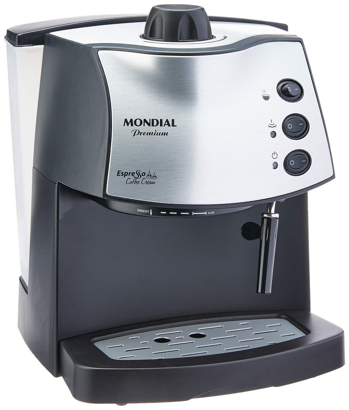 Máquina de Café Espresso Coffee Cream, Mondial, Preto/Inox, 800W, 110V - C-08 110 Volts