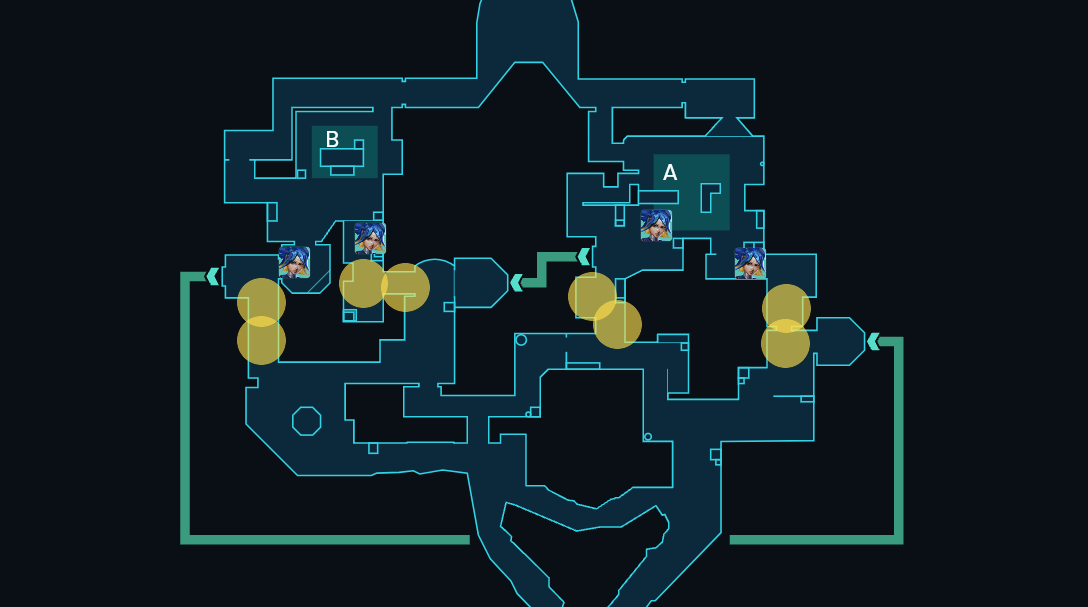 Neon Relay Bolt lineups on Bind defense in VALORANT