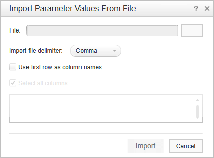 31.select the file, specify the delimiter and configure other options
