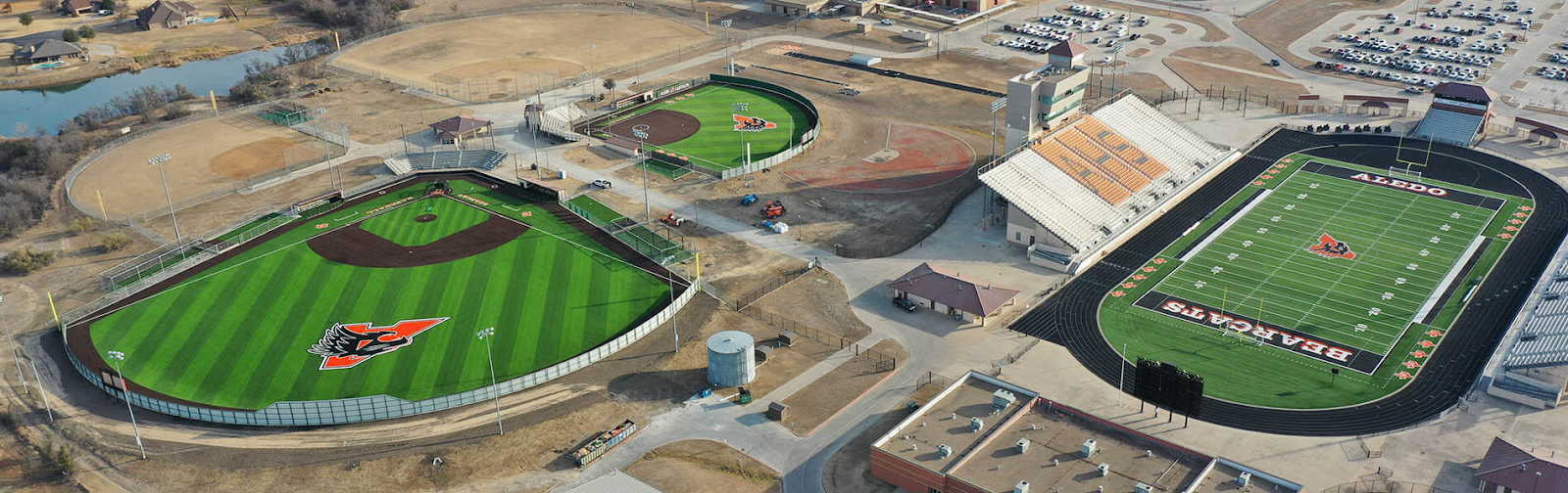 photo of Aledo High School baseball and football fields