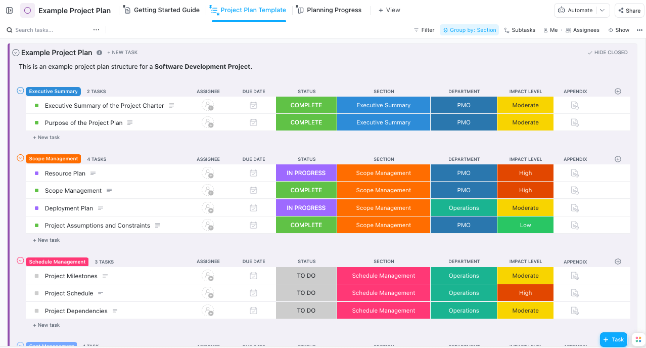 Project Management Tools for ClickUp