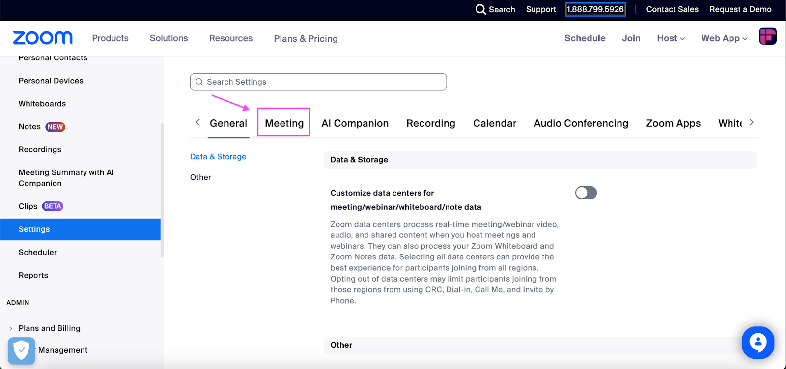 Zoom meeting transcript - Zoom meeting settings