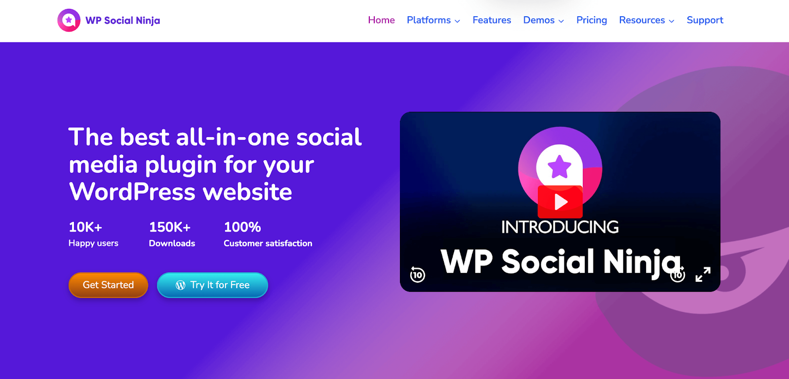 WP Social Ninja: an all-in-one social media plugin
