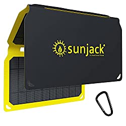 4. เครื่องชาร์จพลังงานแสงอาทิตย์แบบพกพา SunJack 15W Portable Solar Charger