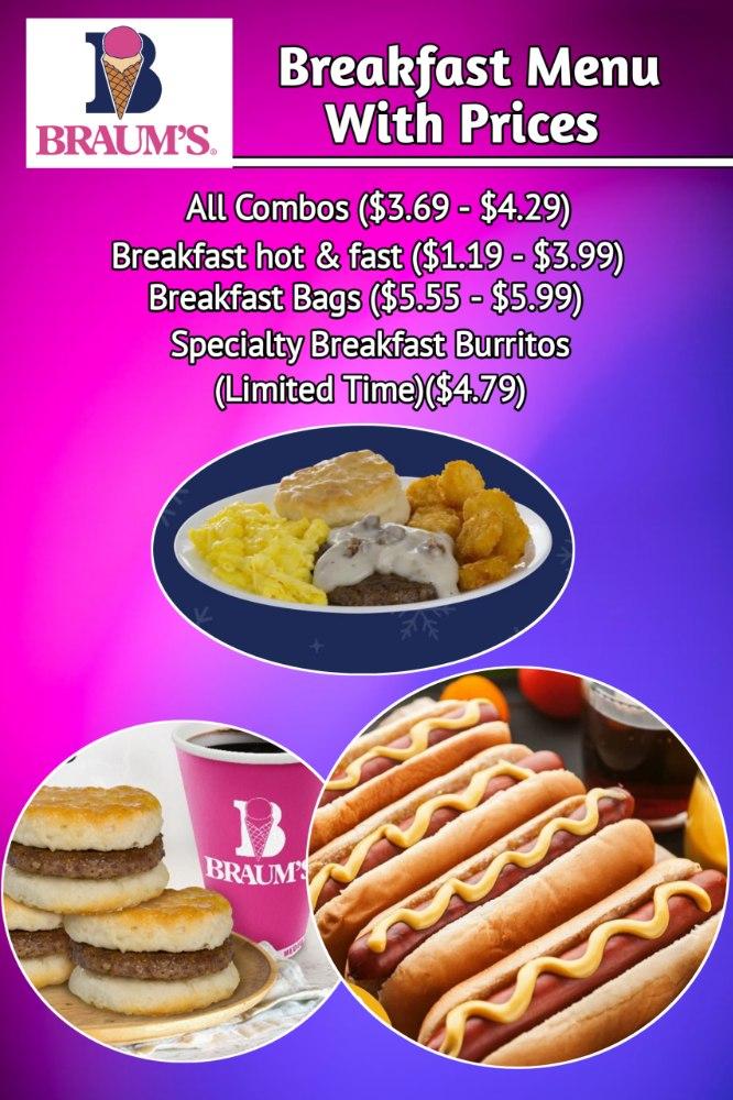 Braum's Breakfast Menu With Prices