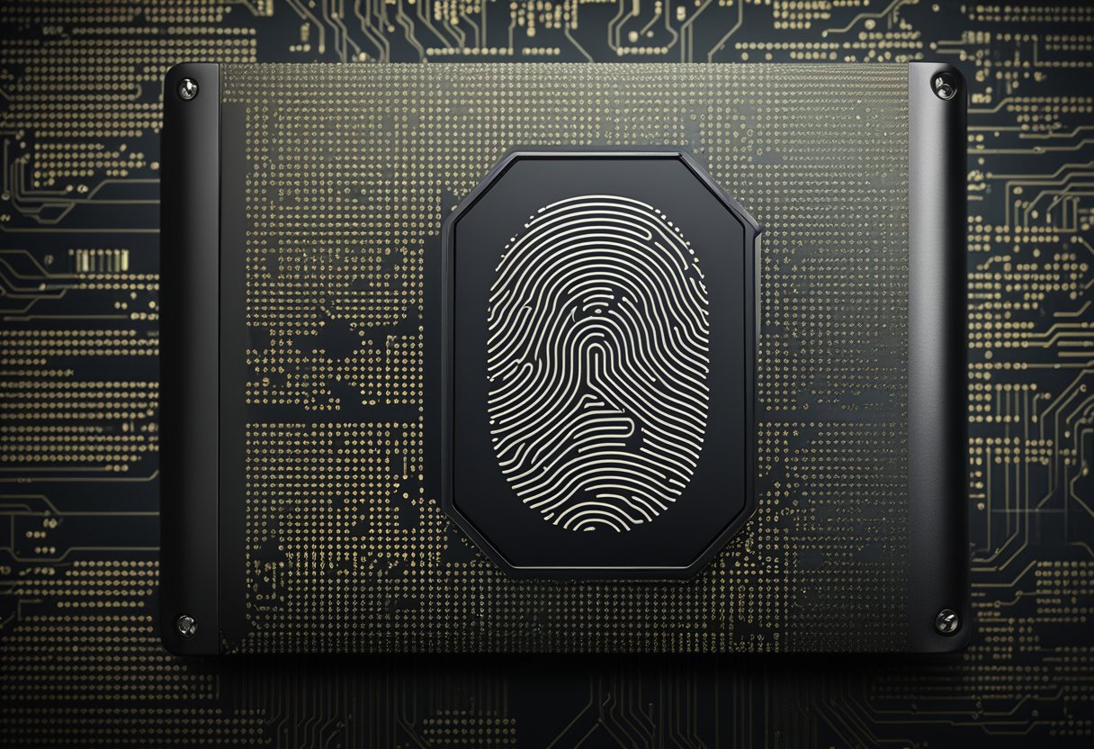 Multiple security layers protect crypto assets. Futuristic design with sleek, metallic finish