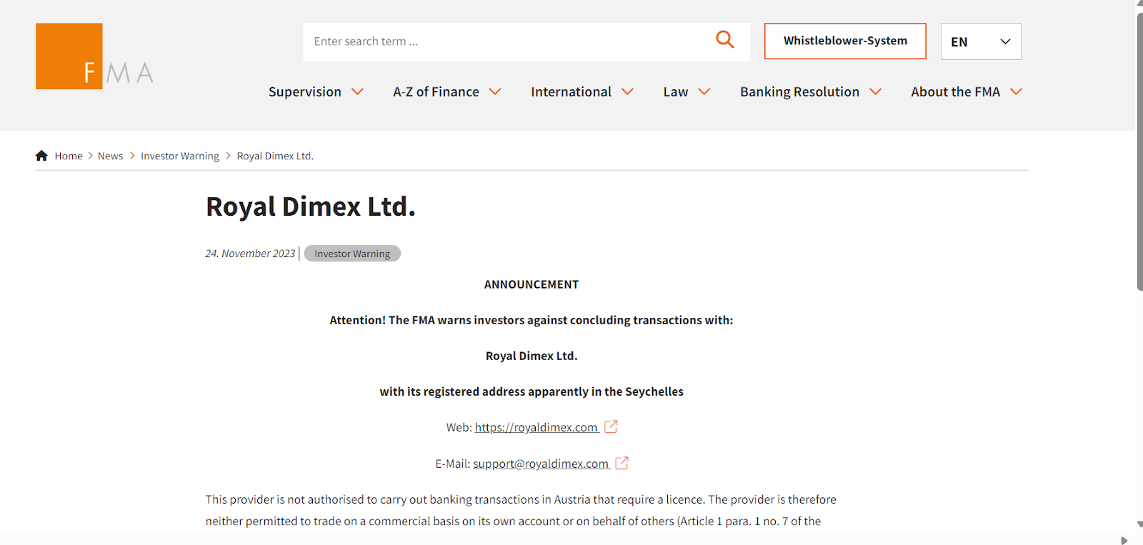 Royal Dimex review, Royal Dimex scam, Royal Dimex broker review, Royal Dimex scam broker review