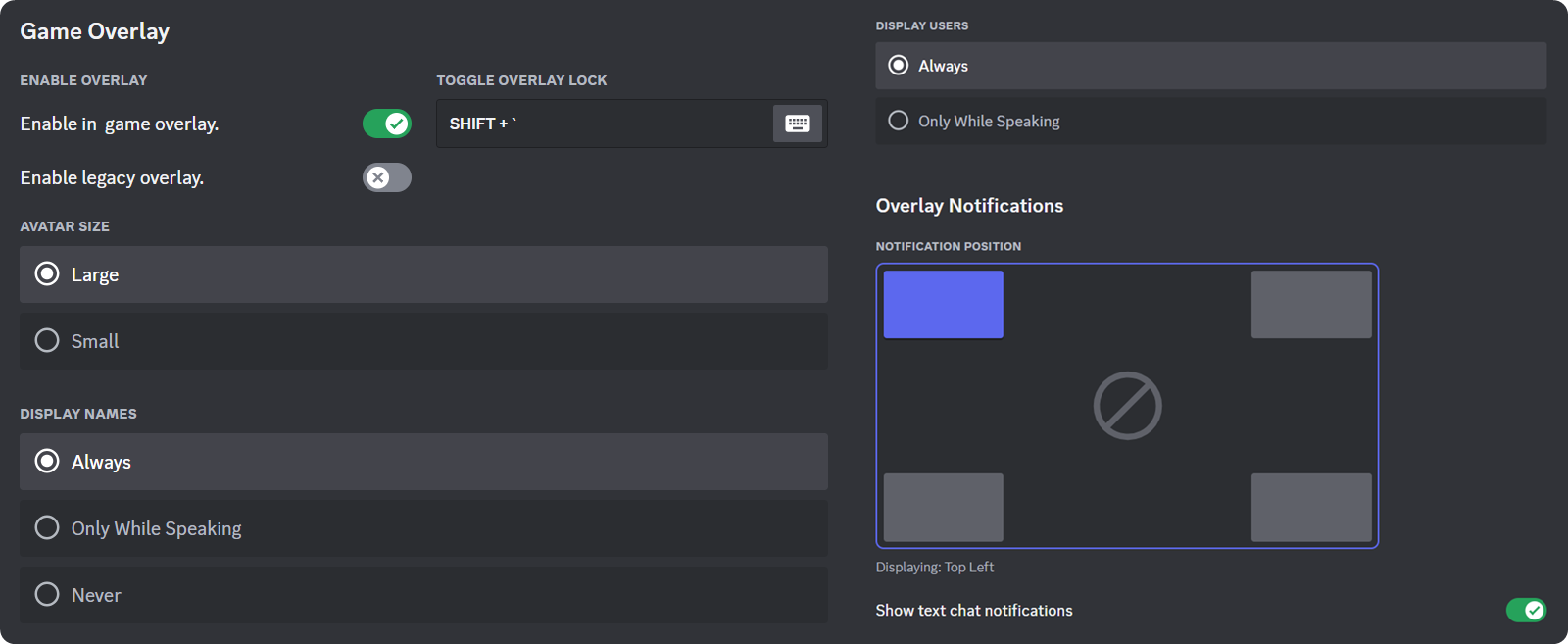 adjusting discord overaly