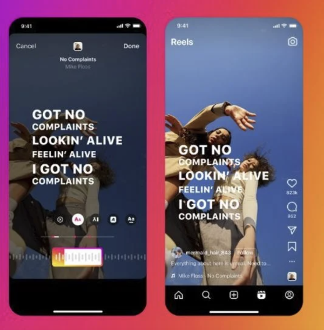 Instagram Enhances Reels with New Song Lyrics Feature for More Musical Interaction